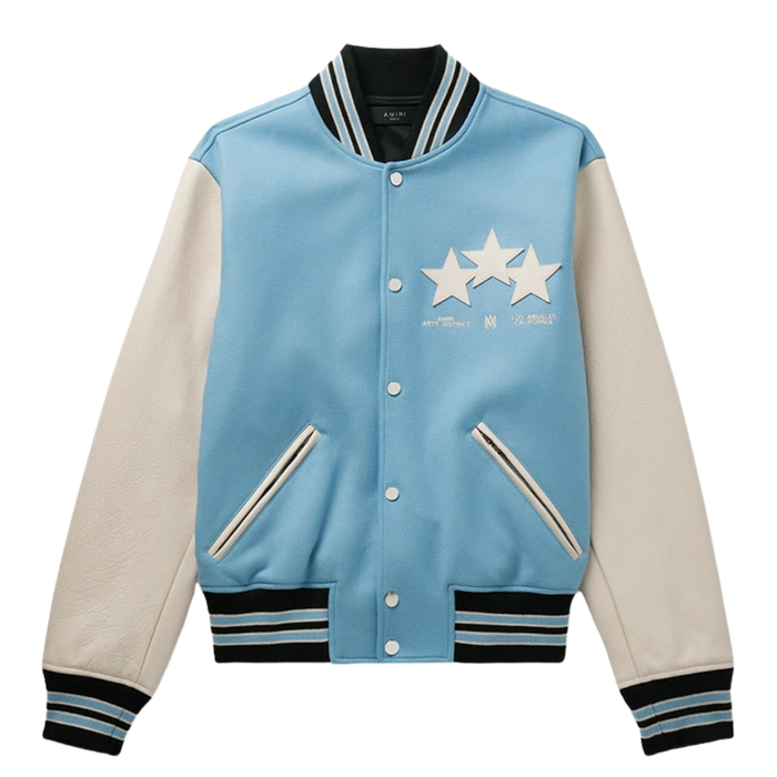 AMIRI Stars Bomber Jacket Air Blue