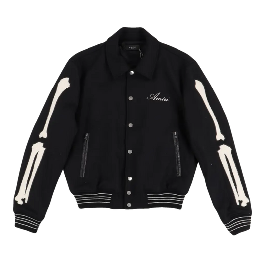 Amiri Bones Bomber Jacket Black