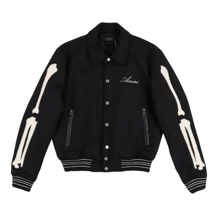 Amiri Bones Bomber Jacket Black