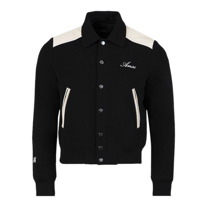 Amiri Varsity Bomber Jacket Black