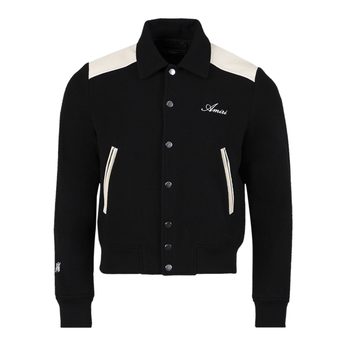 Amiri Varsity Bomber Jacket Black