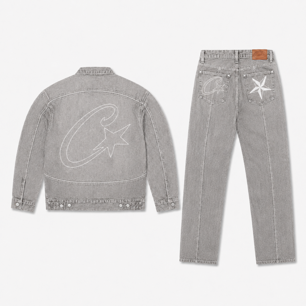 Conjunto Corteiz "Denim" Gris