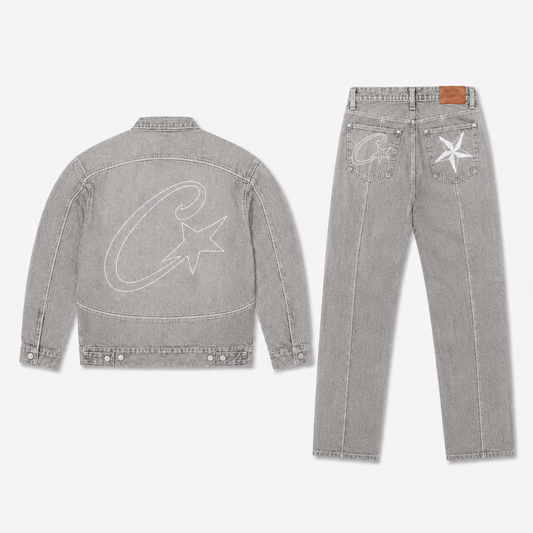 Conjunto Corteiz "Denim" Gris