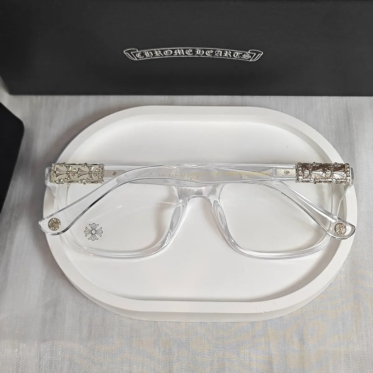 Chrome Hearts Lentes Transparent/Silver