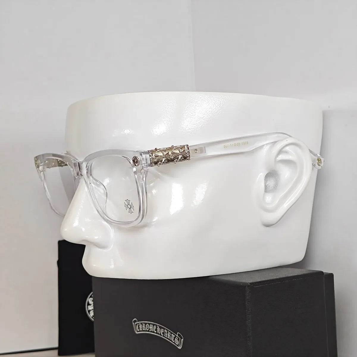 Chrome Hearts Lentes Transparent/Silver