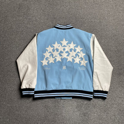 AMIRI Stars Bomber Jacket Air Blue
