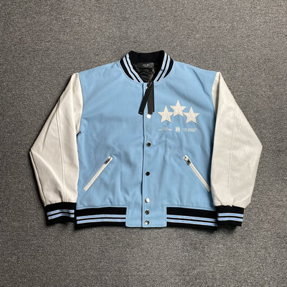 AMIRI Stars Bomber Jacket Air Blue