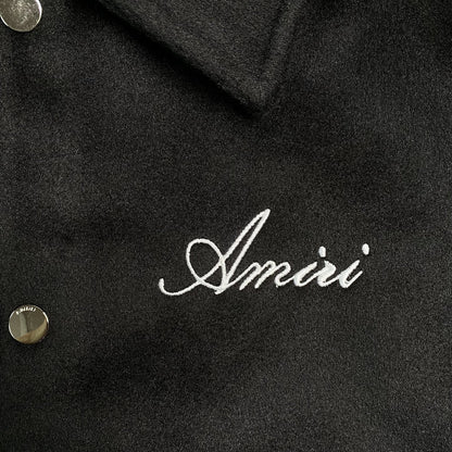 Amiri Varsity Bomber Jacket Black