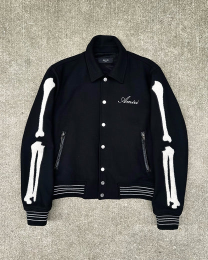 Amiri Bones Bomber Jacket Black